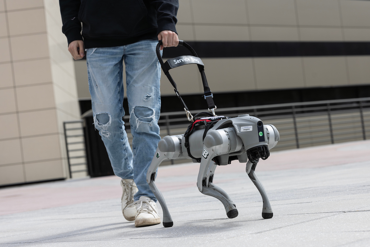 GPT-4 Powered Robotic Guide Dogs Can Navigate and Narrate in Real Time